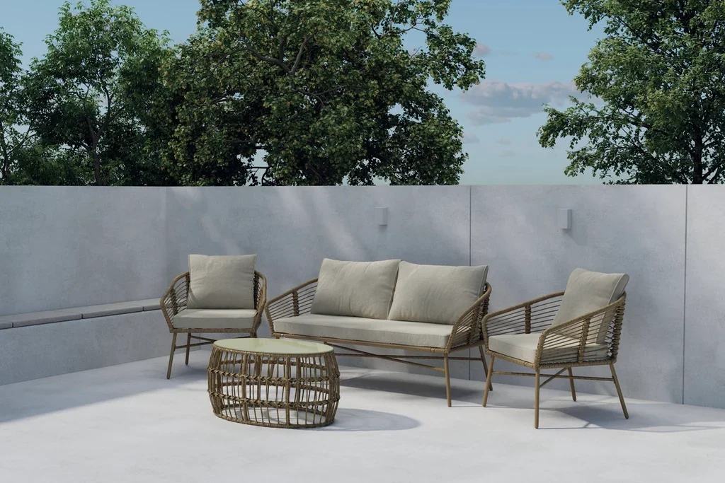 Venture Home Lipari soffgrupp, brun konstrotting