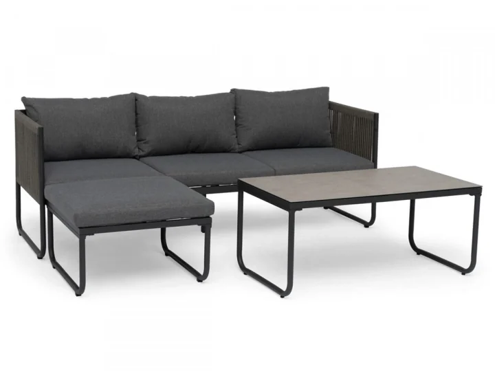 Hamnborg loungegrupp, grå